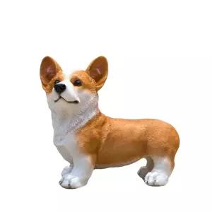 웰시코기 강아지 장 1 카페 소품 모형 옐로 정원 야외