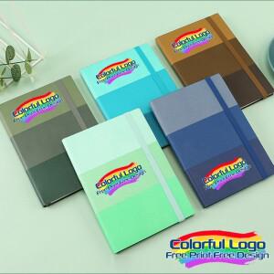 1개 A5 무료 디자인 맞춤 로고 컬러 인쇄 트라이 스플라이싱 감각 PU 가죽 다이어리 노트