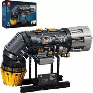 Reobrix F35 엔진 빌딩 블록 세트 33014 모터가 장착된 기계식 전투기 모델 키트 기술 선물 (1812PCS)