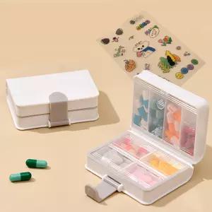 장만A841 책모양 휴대용 알약케이스 약보관통 약통 알약주머니