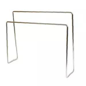 스테인리스 행주걸이 2단 주방용품 싱크대 정리 수건 걸이 위생 건조 틈새 활용