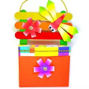 5인용 잠자리우편함만들기 종이접기 가을 메모지함 벽장식 실내 선물용 수업교구