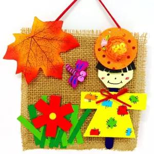 5인용 가을풍경꾸미기 허수아비벽걸이만들기 재료활용 DIY 교육교구 체험관 쉬운