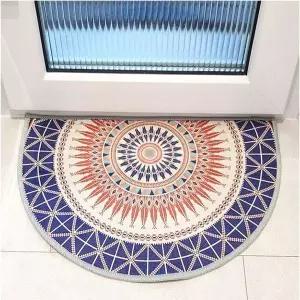 북유럽 감성 다용도 발매트 블루