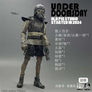 품 1/6 스케일 3ATOYS 라스트 오브 워킹 좀비 체인소 풀세트 가동형 액션 피규어 인형 팬들을 위한 선물 수
