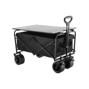 소형 웨건 야외 바퀴 카트 브레이크 카키 5인치 미니 캠핑