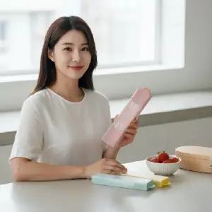 (타입 4종세트)4P 휴대용 케이스 유치원 초등 도시락 식기통 보관함