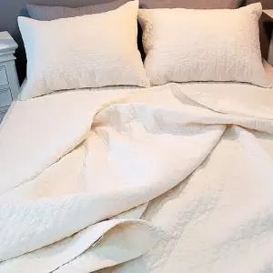 파스텔 피그먼트 워싱 누빔이불패드세트 Q