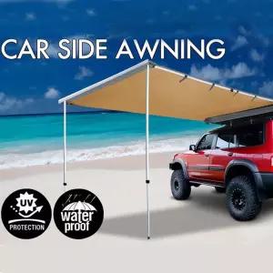 자동차 사이드 텐트 어닝 실버 캐노피 천막