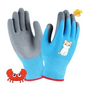 봉바겐 어린이 안전장갑 아동 유아코팅장갑 원예 안전 보호장갑 방수 미끄럼방지 흙 농사 작업장갑