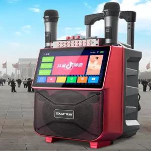 이동식 야외 블루투스 스피커 앰프 휴대용 노래방기계 강의 야유회 반주기