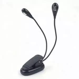 ( )투헤드 LED 독서등 공부등 휴대용스탠드