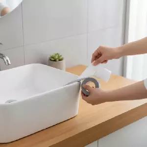 욕실 싱크대 곰팡이 방지 방수 테이프 주방 틈새 물기 차단 실리콘 마감재 보수