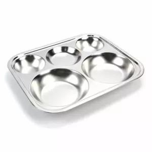 원형 3찬 스텐 식판 소 어른 급단체식식판 병원 레스 업용 성인용 식용 학교 식식기 배식판 급식