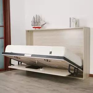 통합형 침대 테이블 가정용 공간절약 벽 수납장 자취방