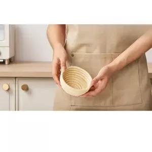 원형 반느통 깜빠뉴 발효종 발효통 빵 브라운 틀