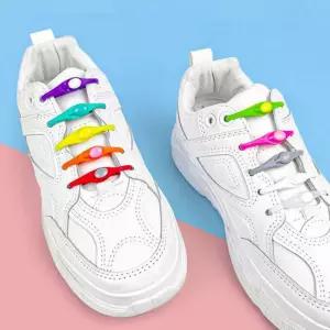 매듭없는 신발끈 슈즈타이 운동화끈 실리콘 고무밴드 rNZ7+7psI