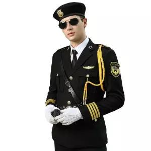 항공사 기장복 남자 조종사 의상 작업복 제복 파일럿