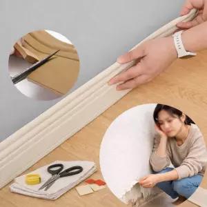 무타공걸레받이 걸레받이 몰딩 굽도리 PVC 접착식 셀프 DIY 1m