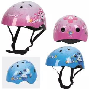 간편착용 쾌적통풍 로보카폴리 어린이헬멧 어린이날 스케이트보드 안전성 조카선물 머리보호대