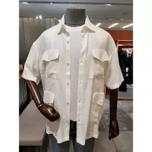 갤러리아 24 S/S 본 실키드라이 메쉬 오버핏 반팔 아우터셔츠 BN4MBA671