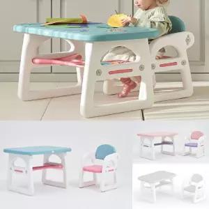 스스로학습 바른자세 아기책상 의자 1인set 유치원교구 안전설계 미술책상 유치원 유아식탁 인기