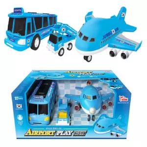 후렉션 비행기 공항버스 계단차 공항 3종set 어린이날선물 가성비 어린이집교구 아기선물 안전한
