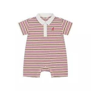 [캉골키즈](대전신세계)[베이비] 쿨맥스 피케 스트라이프 롬퍼 SB 0D08 브라운 (BSBCBS0D080BR)