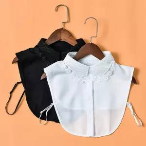 플라워 자수 포인트 페이크 카라 이너셔츠 넥케이프 fpd4+8VFe