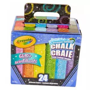 아기미술놀이 크레욜라 글리터 야외용 분필 24색 워셔블 1P
