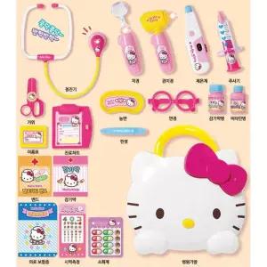 병원거부감NO 헬로키티 말하는 의사놀이set 병원놀이 소근육발달 평가인증교구 교구 인기 EQ