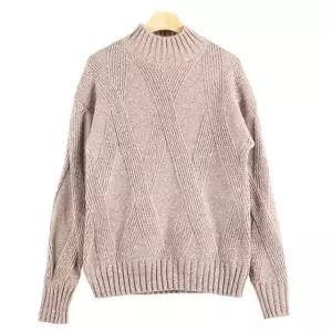 폴라넥니트 남자 반폴라 니트티-베이지 목티 터틀넥