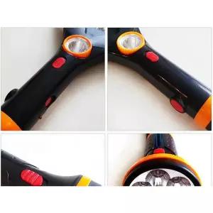 다용도 전기파리채 겸용 손전등 충전식 3중안전그물망