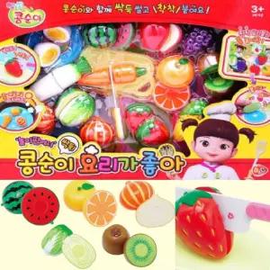 식습관 교육놀이 콩순이 과일 야채 요리 감성발달 어린이날선물 부엌놀이 교육완구 크리스마스