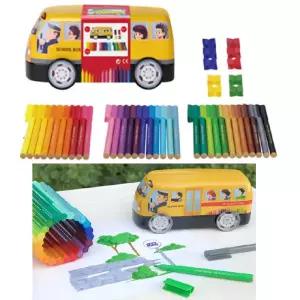 무해잉크 블록뚜껑 자동차 필통n사인펜 33색 유치원교구 어린이미술 유아미술 미술학용품 인기