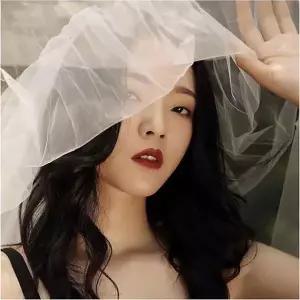 롱 베일 촬영소품 면사포 셀프웨딩 2겹