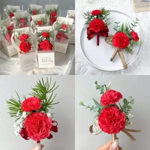 카네이션 브로치 코사지 선물 패키지 어버이날 스승의날 부모님 선생님 조화 꽃 이벤트 답례품