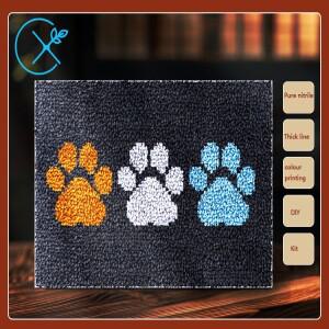 바다 래치 후크 키트 러그 캔버스 인쇄 베개 diy 카펫 자수 액세서리 69x102cm