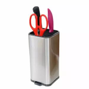 스텐 사각 칼 블록 꽂이 보관 주방블럭칼브 걸이 싱크대 주방함 정리 보관함 거치대 케이스