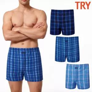 남자트렁크팬티 주름 시원한 여름 아빠 할아버지 팬티 선물 3매 세트