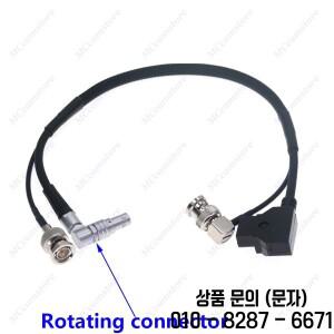 테라덱 볼트 프로 1000/3000ft 전원 케이블 및 SDI 카메라 모니터 라인용 D Tap to 0B 2핀 수 BNC 플러그