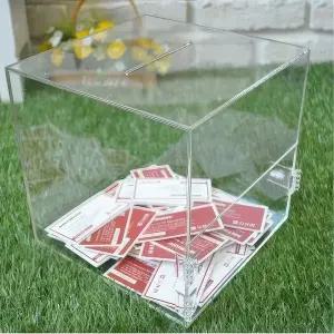 아크릴 투명 모금함 소형 응모함 경품함 뽑기함 박스 투찰함 투표