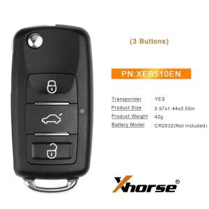 2023 최신 Xhorse XEB510EN 폭스바겐 B5 타입 슈퍼 리모컨 XT27B 칩 1 개