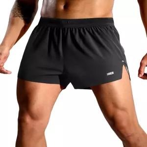 남성용 2.5인치 경량 러닝 반바지 포켓 포함 퀵드라이 쿨링 마라톤 트레이닝 레이싱 액티브웨어