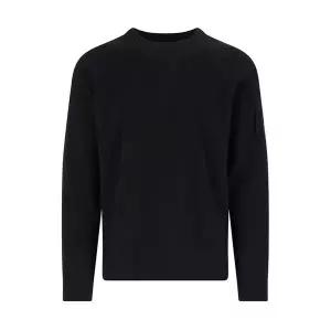 [CP컴퍼니]씨피컴퍼니 램스 울 블랙 남성 니트 19CMKN040A 110149A 999