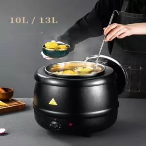 스프워머 챠핑디쉬 접시 죽 수프 식당 워머 국 뷔페 스프 그릇 용기 중탕기 음식 보온통