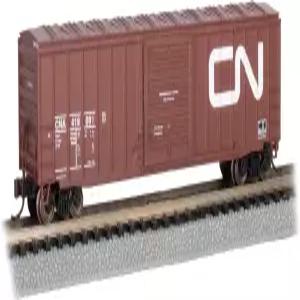 바흐만 트레인즈 - ACF 50 6인치 외부 BRACED 슬라이딩 도어 박스 CAR 캐나다 내셔널 419097 N 스케일