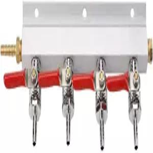 매니폴드 CO2 분배기 5/16인치 바브 피팅 맥주 케게레이터 스플리터 4 Way Muti Home Co2 air