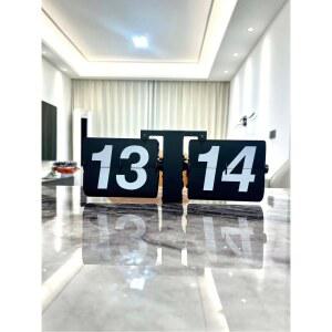 제조사 아이디어 기프트 라지 스탠드 시계 리스트 앤티크 기계 자동 플립 DIY