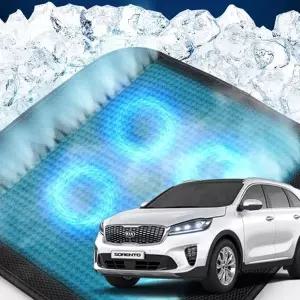 (제품 TYPE 1 - 쿨링 4팬)더뉴쏘렌토 자동차 호환 4팬 쿨링방석 메쉬